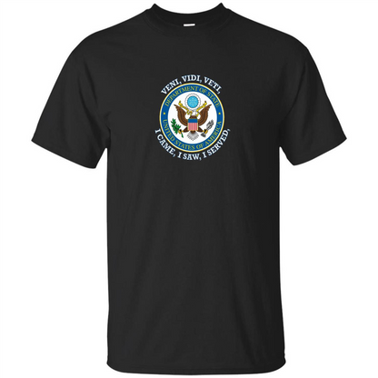 US State Department T-Shirt I Came I Saw I Served Black
