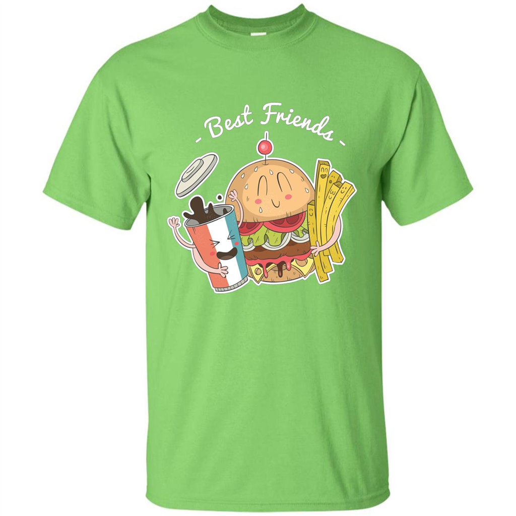 Burger Lover T-shirt Best Friends Delicious Lime