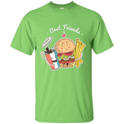 Burger Lover T-shirt Best Friends Delicious Lime