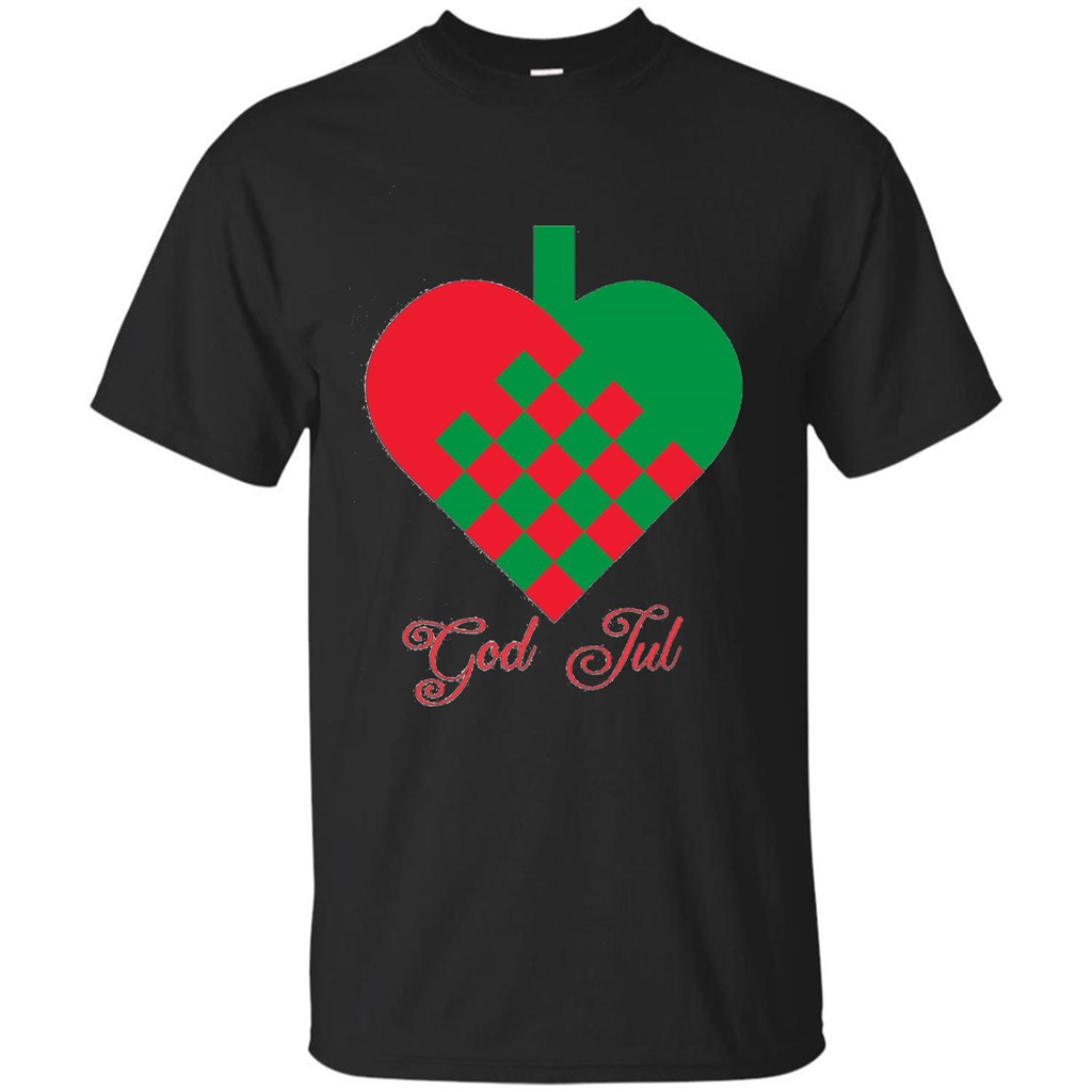 God Jul Merry Christmas T-shirt Black
