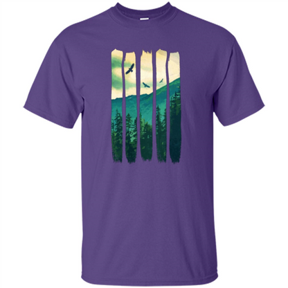 Vintage Mountain T-shirt Purple