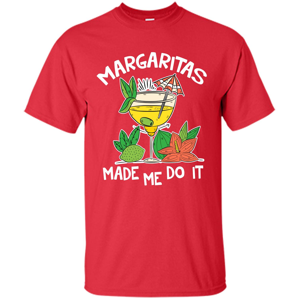 Margaritas Made Me Do It T-shirt Red