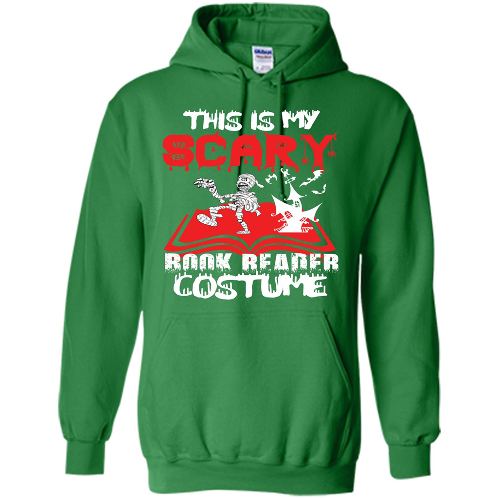 Halloween T-shirt This Is My Scary Book Reader Costume T-shirt Irish Green
