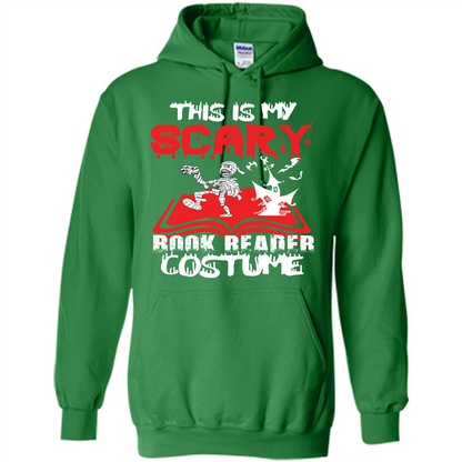 Halloween T-shirt This Is My Scary Book Reader Costume T-shirt Irish Green