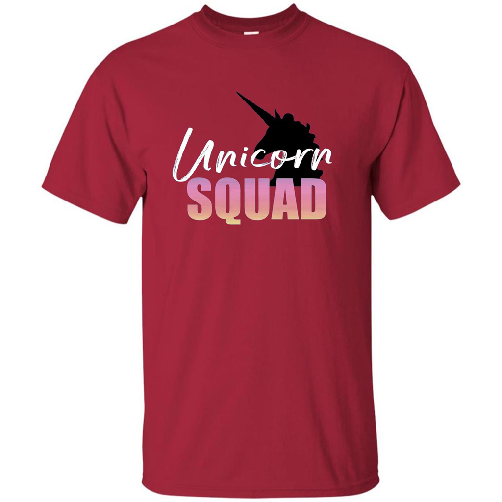 Unicorn Squad Rainbow Unicorns T-Shirt Cardinal