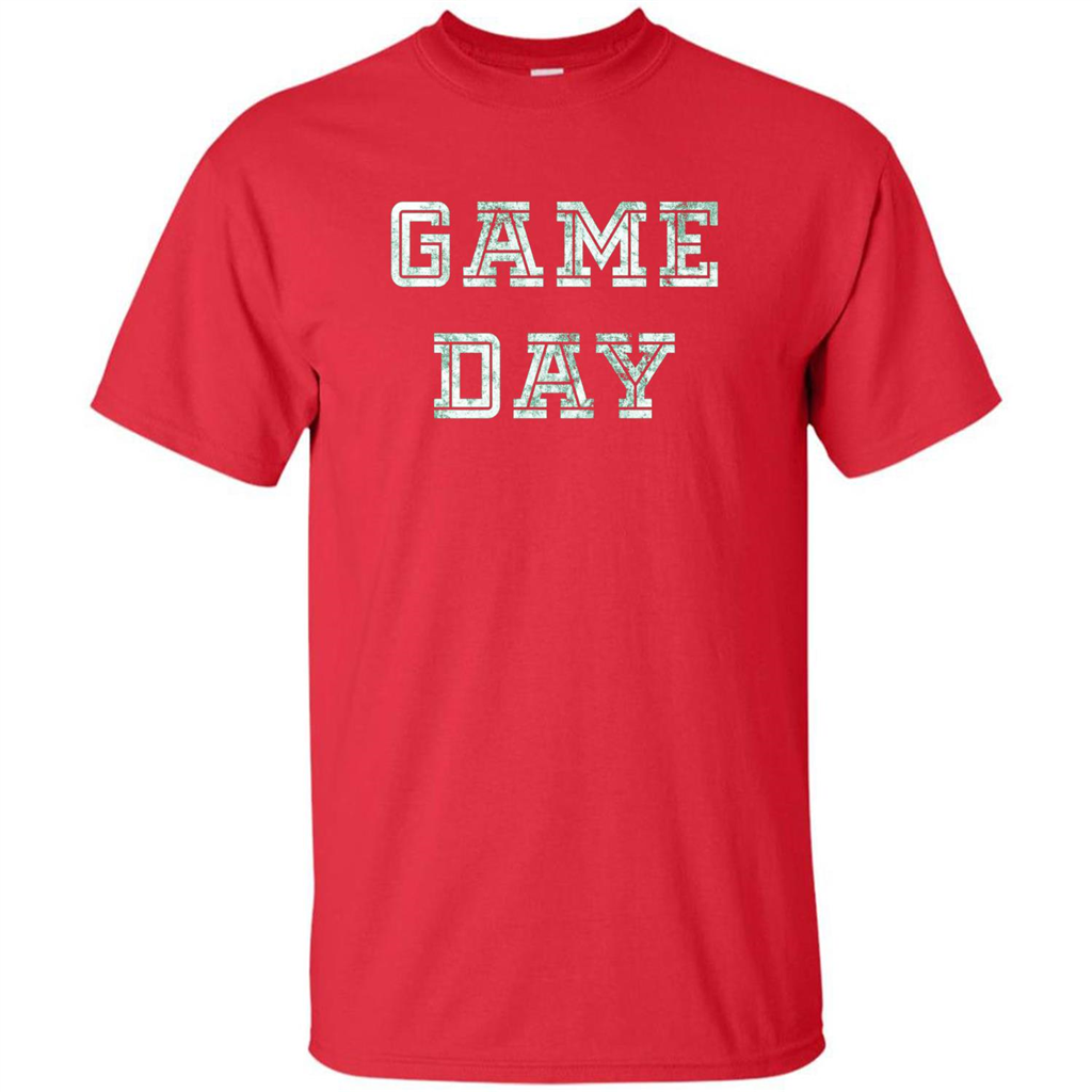 Game Day Football T-Shirt For Football Fans Red