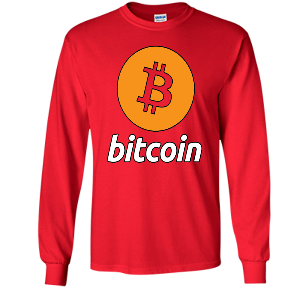 Bitcoin Logo Cryptocurrency BTC T-shirt Red