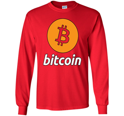 Bitcoin Logo Cryptocurrency BTC T-shirt Red