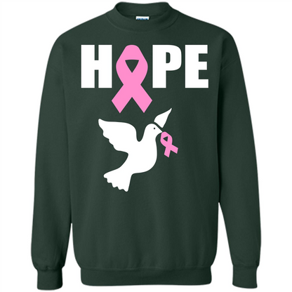 Cancer Awareness T-shirt Hope T-shirt Forest Green
