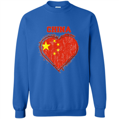 Chinese T-shirt Chinese Flag Shirt Royal