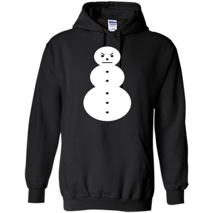 Christmas T-shirt Angry Snowman T Shirt Black