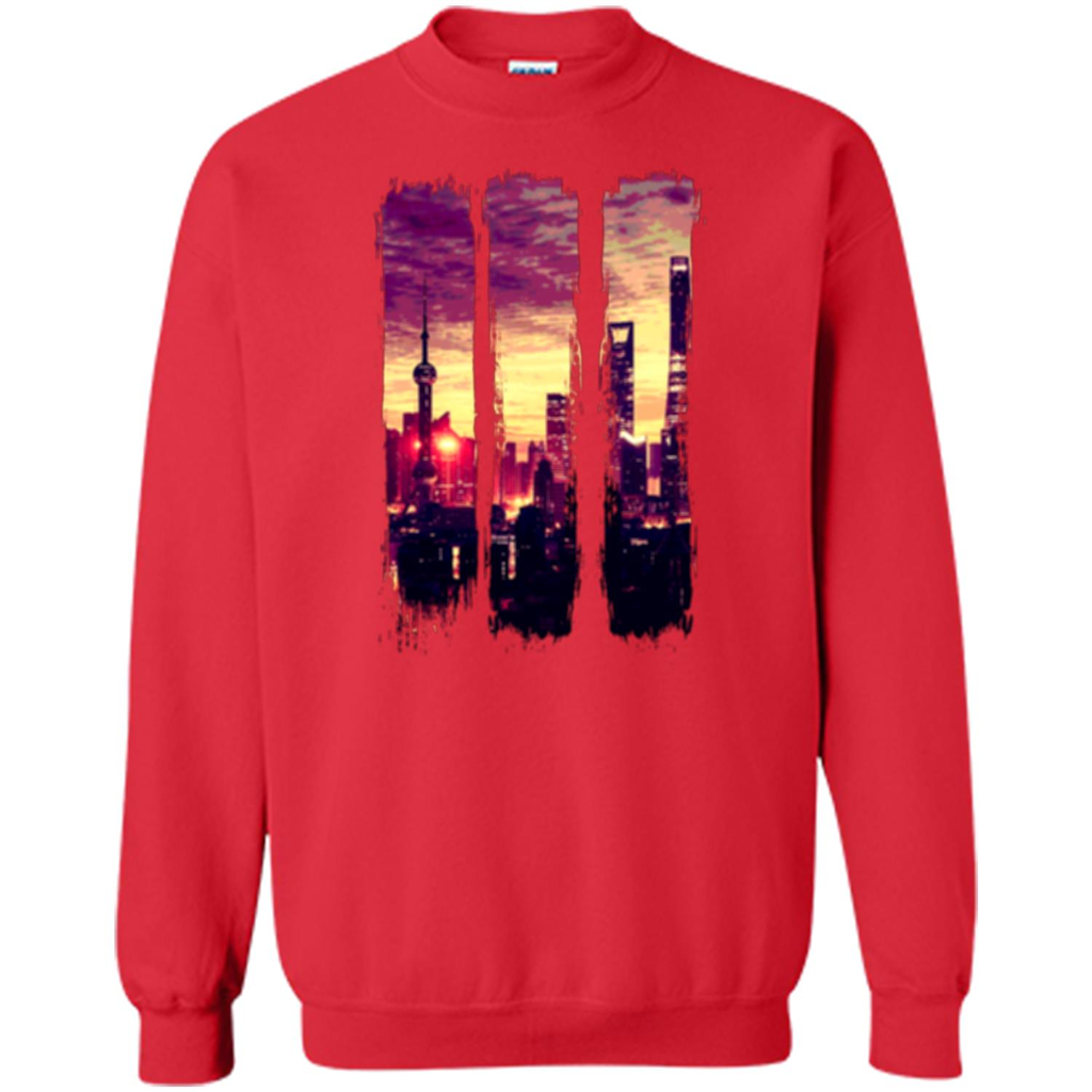 Sunset City T-shirt Red