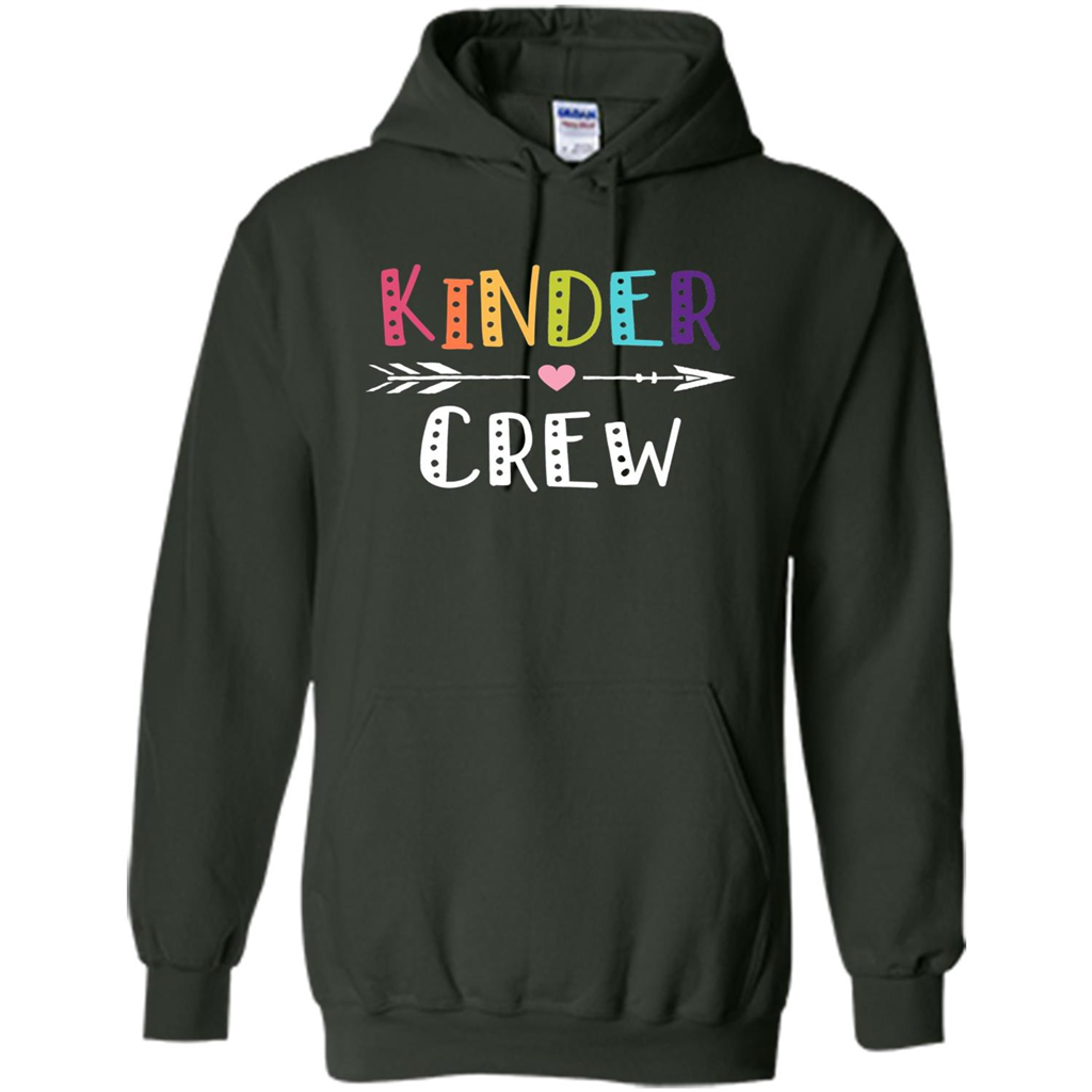 Kinder Crew Kindergarten Teacher T-Shirt School Day T-shirt Forest Green