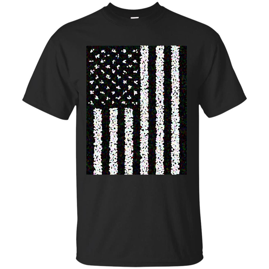 American Flag T-shirt Black