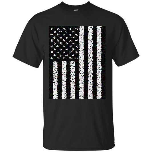 American Flag T-shirt Black