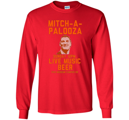 Mitch A Palooza Blue And Orange Party T-shirt Red