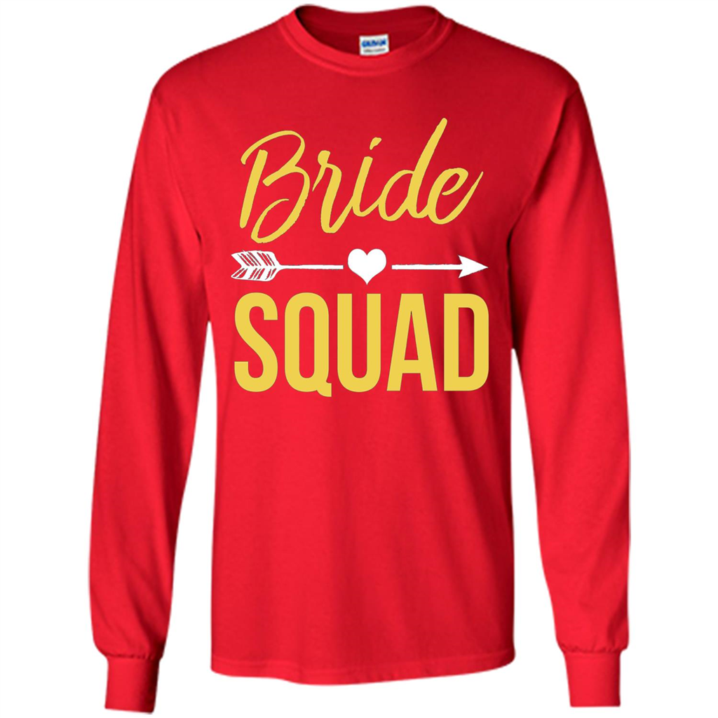 Bachelorette Party T-Shirts Bridesmaids Bride Squad T-Shirt Red