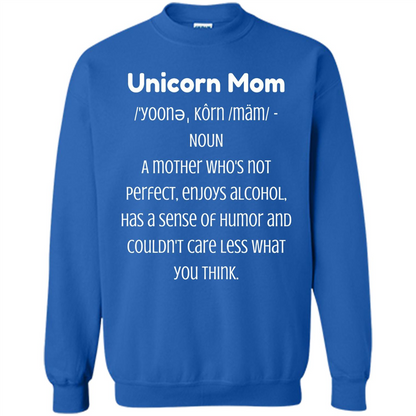 Fun Mom T-shirt - Unicorn Mom Definition Royal