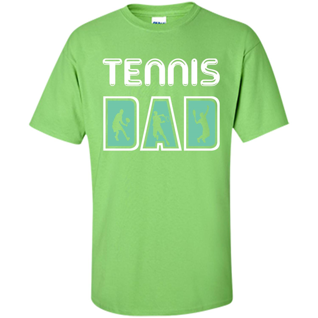 Tennis Lover T-shirt Tennis Dad Lime