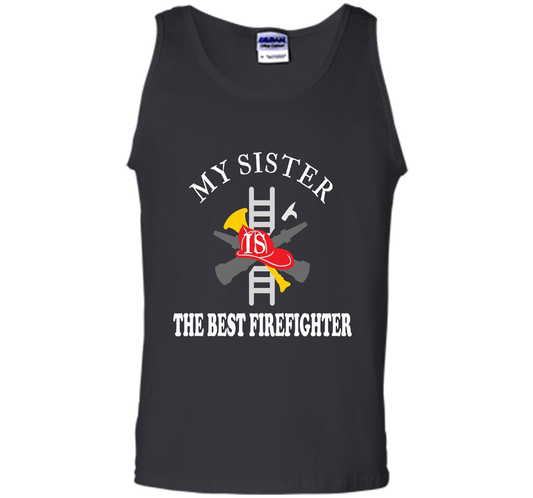 Sister Best Firefighter T Shirt Love Gift TShirt shirt Black