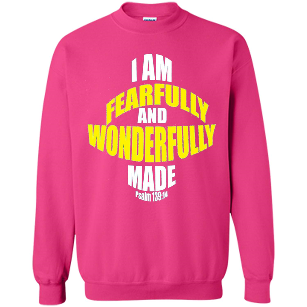 Fearfully And Wonderfully Made Christian T-Shirt Heliconia