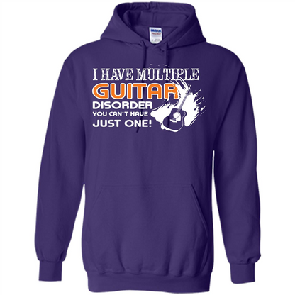 Guitar T-shirt I Have Multiple Guitar Disorder You Can't Have Just One Purple