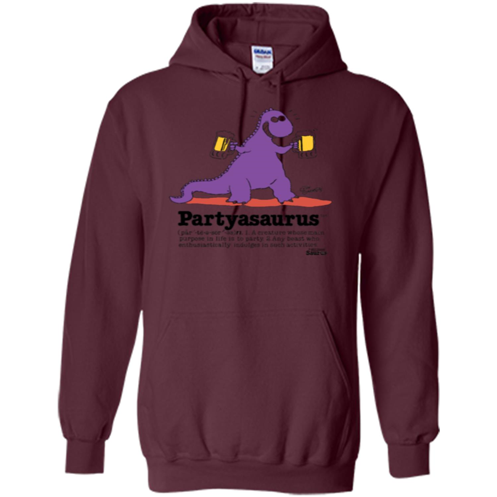 Partyasaurus T-shirt Party Asaurus Maroon