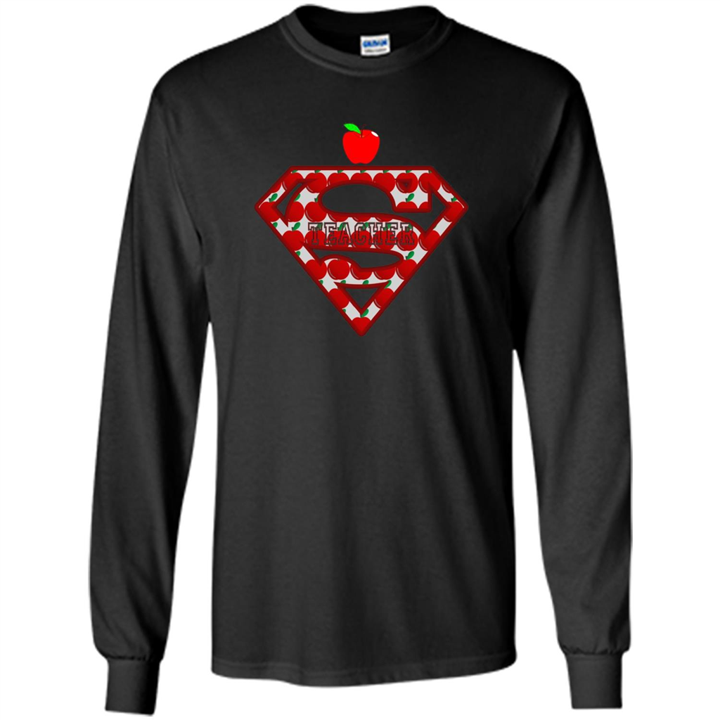 Super Superhero Teacher T-shirt School Day T-shirt Black