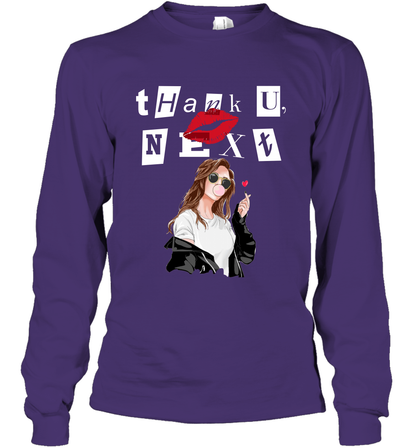 Thank You Next Girls Shirt Long Sleeve T-Shirt Long Sleeve T-Shirt Purple