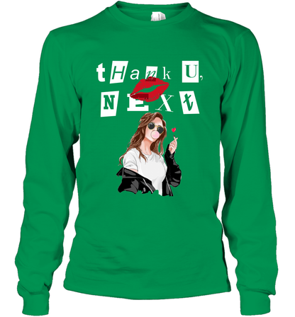Thank You Next Girls Shirt Long Sleeve T-Shirt Long Sleeve T-Shirt Irish Green