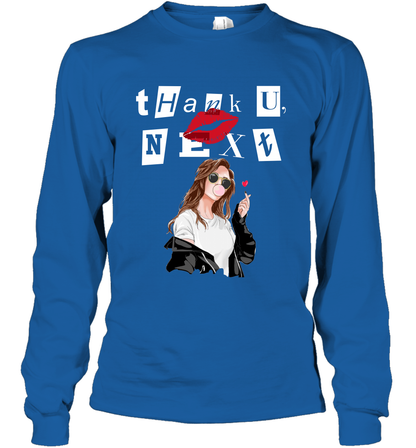 Thank You Next Girls Shirt Long Sleeve T-Shirt Long Sleeve T-Shirt Royal
