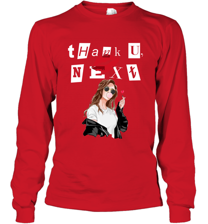 Thank You Next Girls Shirt Long Sleeve T-Shirt Long Sleeve T-Shirt Red