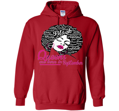 Queens Are Born In September - Strong Black Woman T-shirt