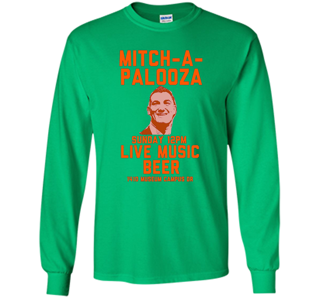Mitch A Palooza Blue And Orange Party T-shirt Irish Green