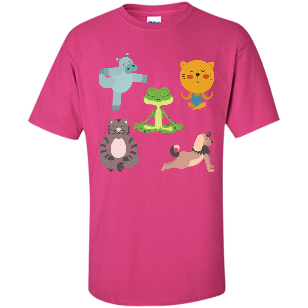 Yoga Animals T-shirt Sphynx Yoga Heliconia