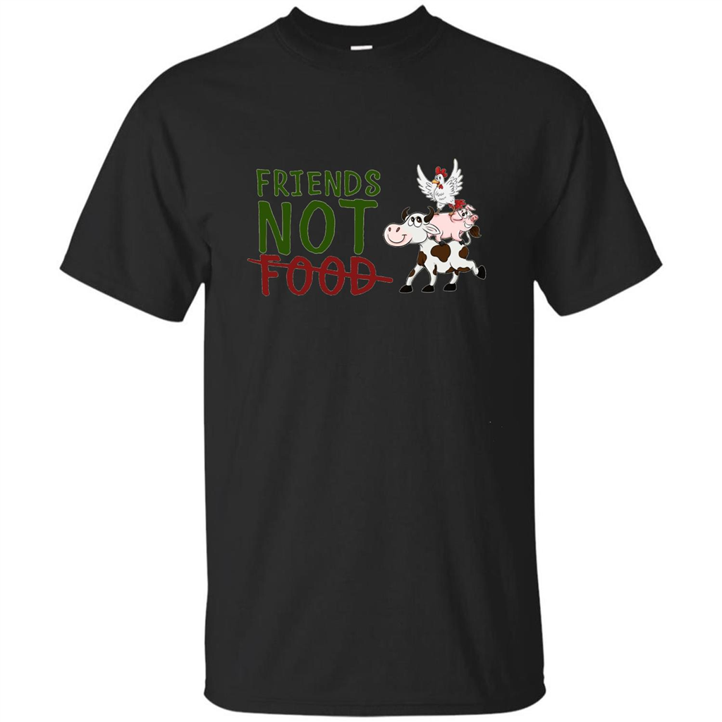 Friends Not Food T-Shirt Black