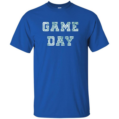 Game Day Football T-Shirt For Football Fans Royal