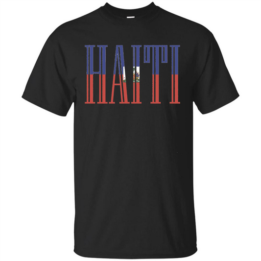 Haiti T Shirt Flag Of Haiti Black