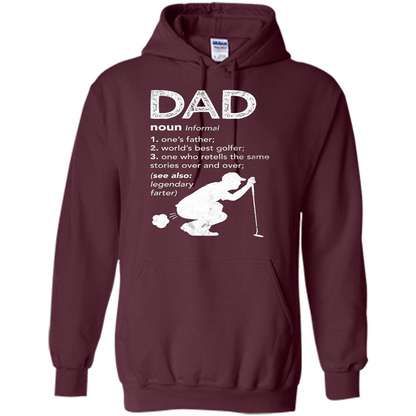 Father's Day T-shirt Funny Dad Definition Maroon