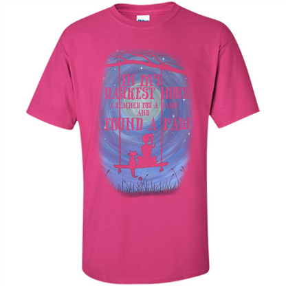 Cat Lover. In My Darkest Hour I Reached For A Hand T-shirt Heliconia