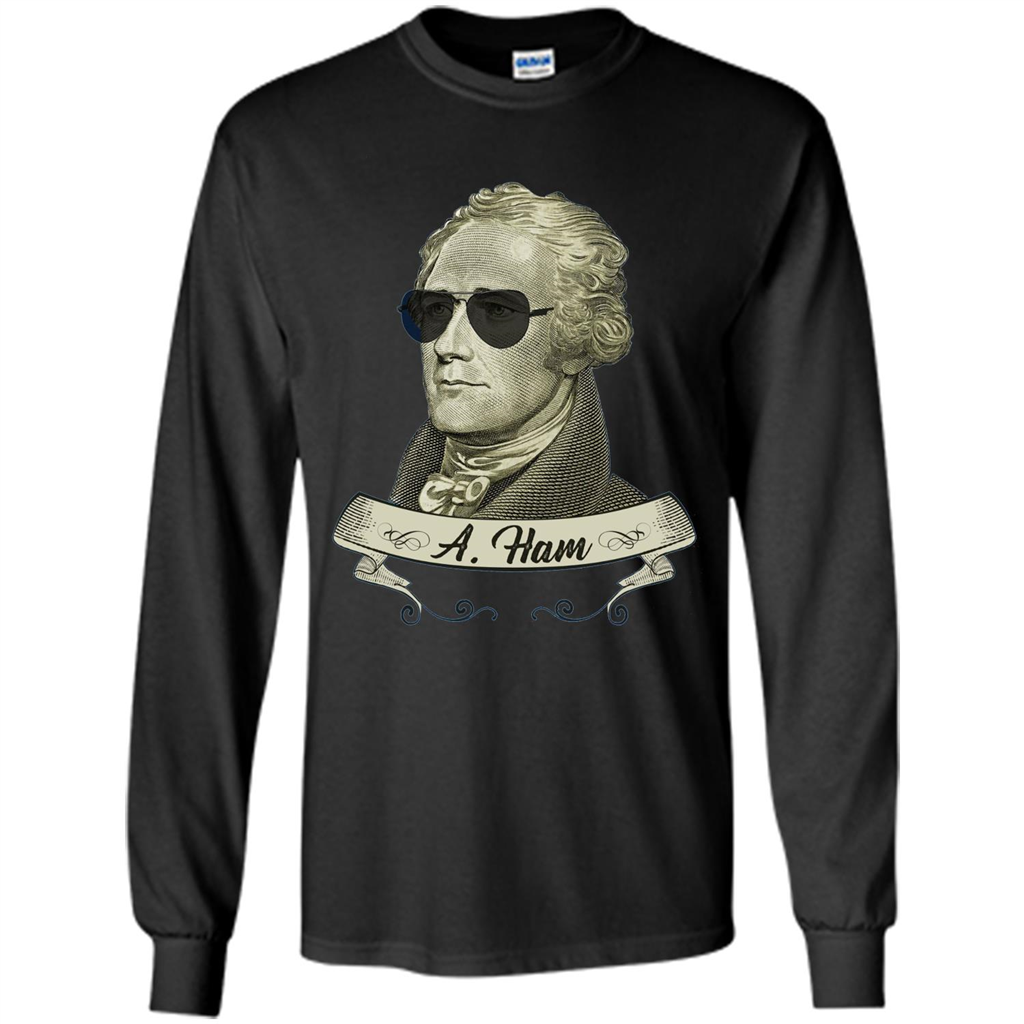 Cool Sunglasses T-shirt Funny Hamilton T-shirt Black