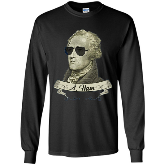 Cool Sunglasses T-shirt Funny Hamilton T-shirt Black