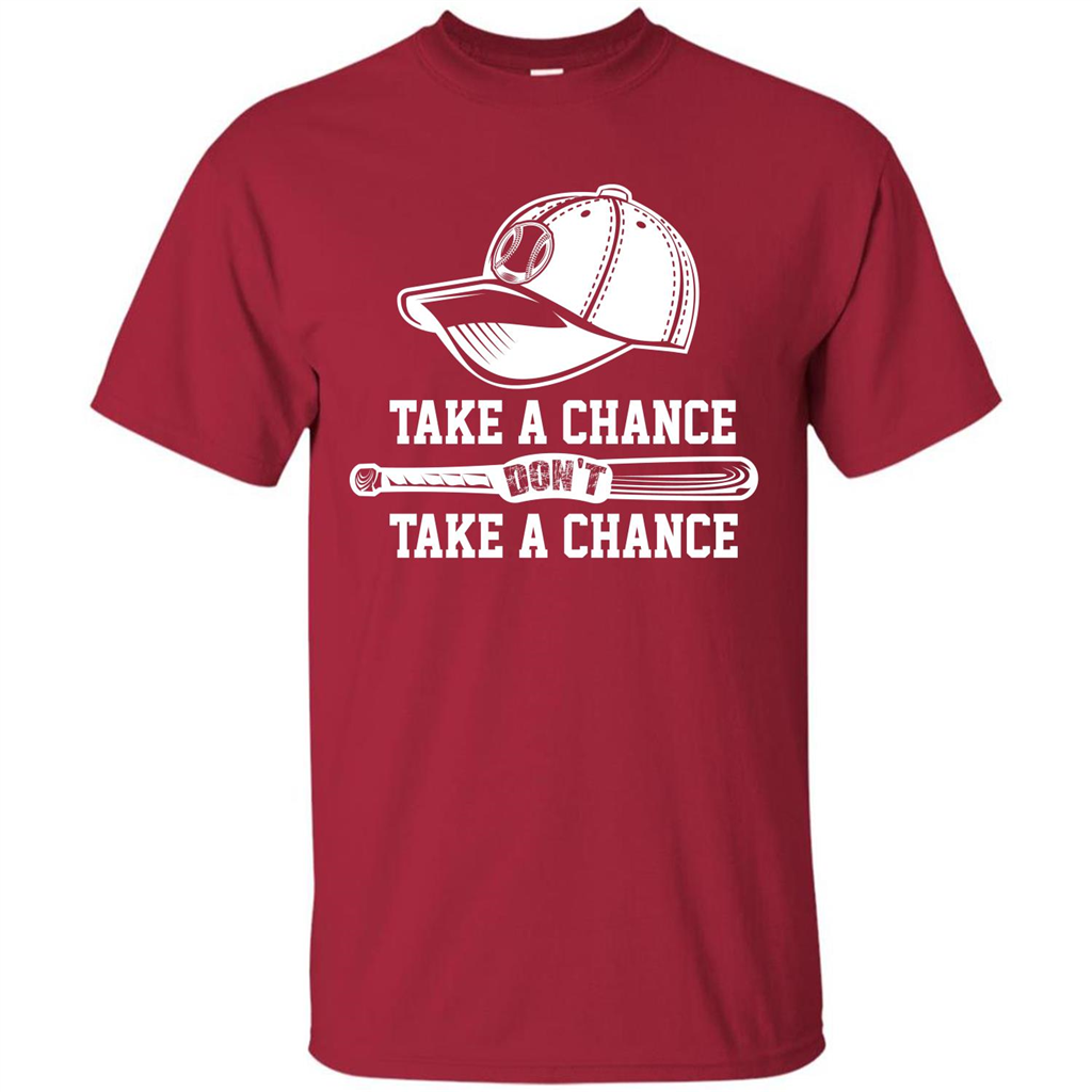 Football T-shirt Take A Chance Don't Take A Chance Cardinal