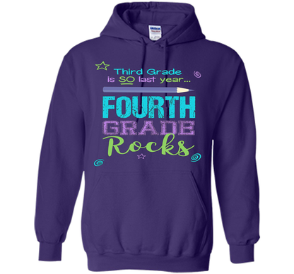 Fun Fourth Grade Rocks TShirt: 3rd Grade Is So Last Year Tee shirt Purple