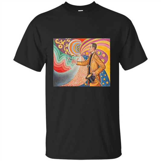 Portrait of Felix Feneon by Paul Signac T-shirt Black
