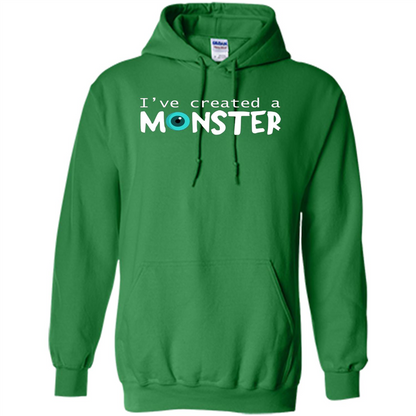 Daddy Son Matching T-shirt I Created A Monster Irish Green