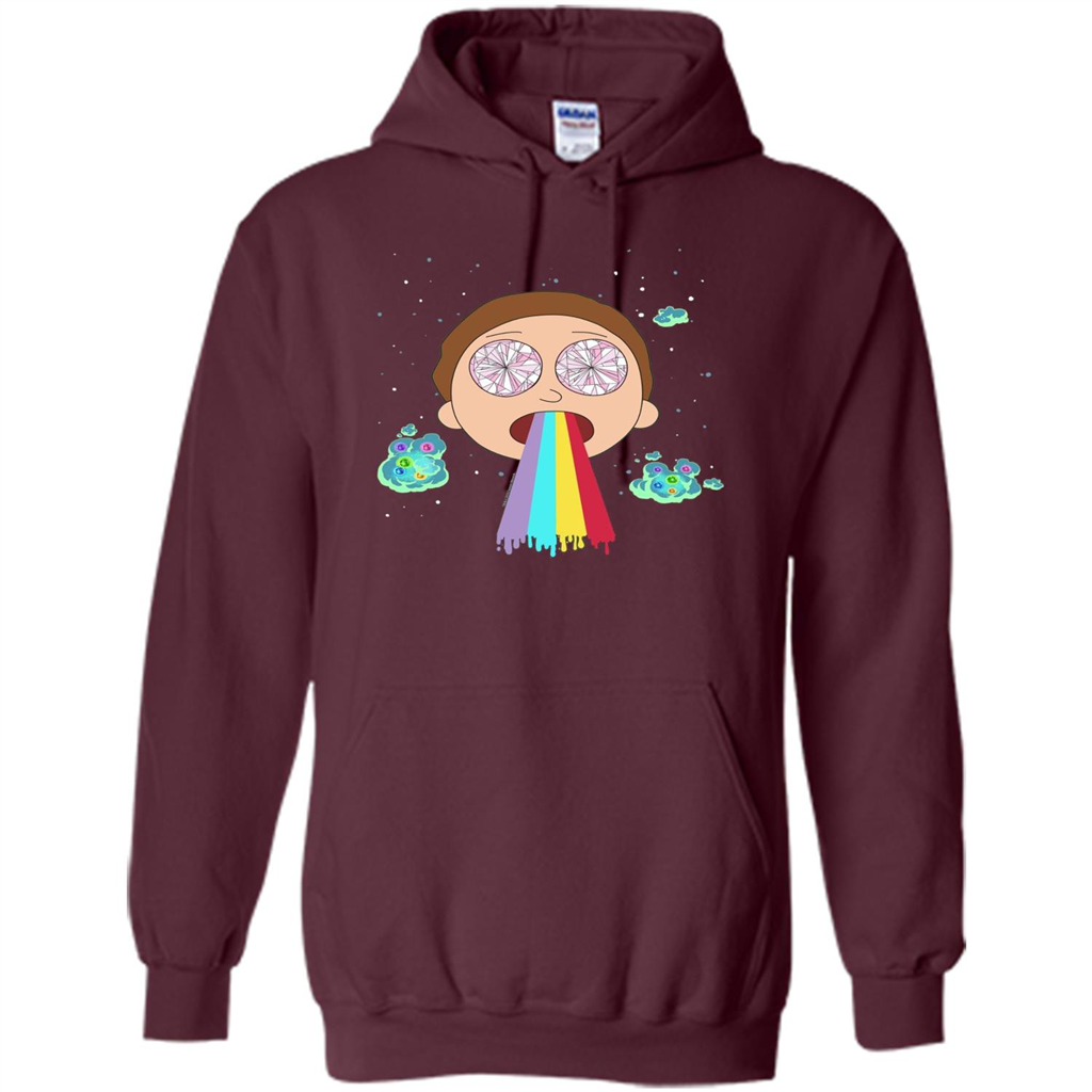 Cartoon Lovers T-shirt Space Morty Maroon