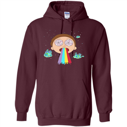 Cartoon Lovers T-shirt Space Morty Maroon