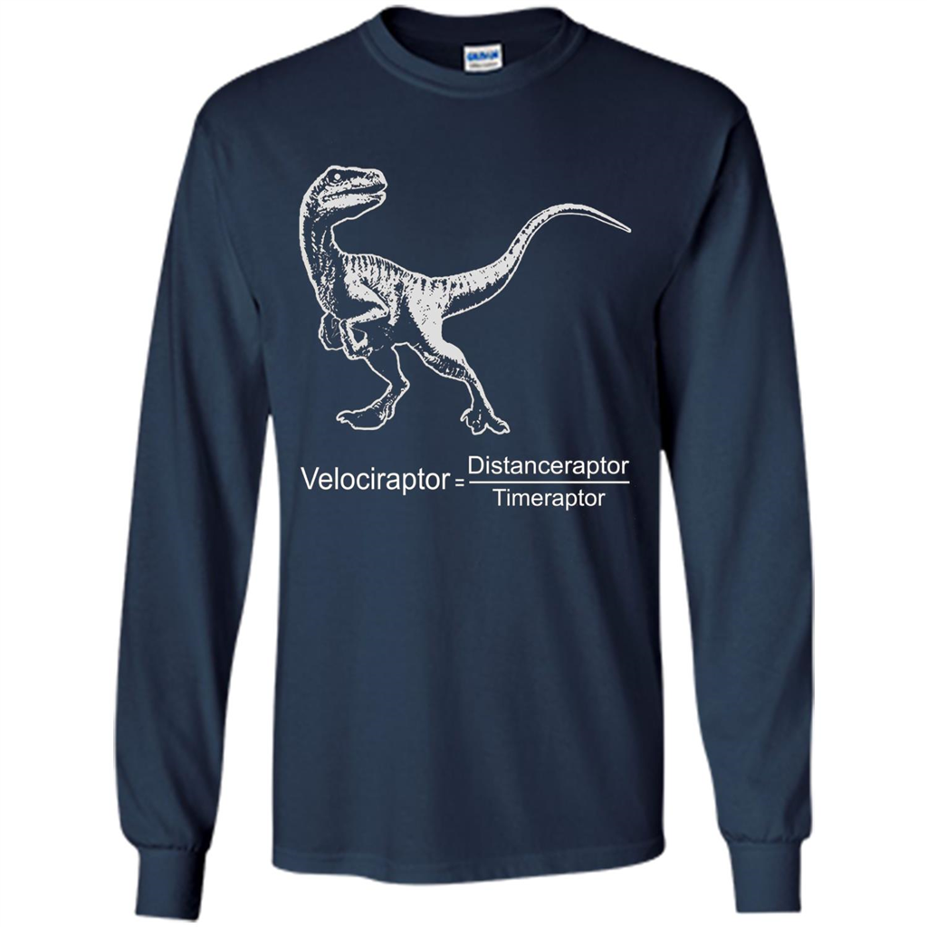 Velociraptor Distanceraptor Timeraptor T-shirt Navy