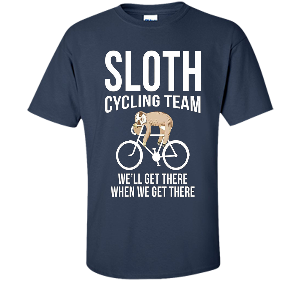 Sloth Cycling Team T-shirt Navy